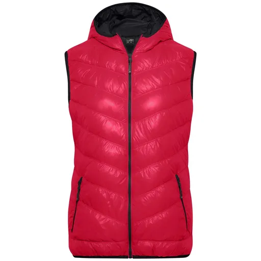 James & Nicholson (Daiber) Ľahká dámska páperová vesta JN1061 - Purpurová / grafitová | M