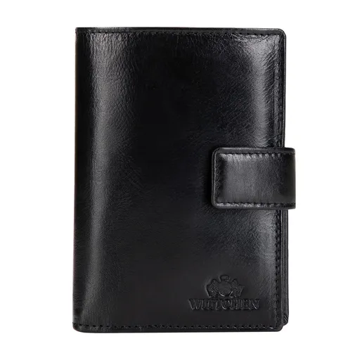 Pánska kožená peňaženka z Italy kolekcie so zapínaním na patent