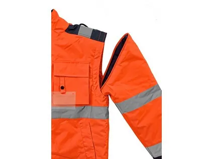 Bunda LUTON, výstražná, oranžovo-modrá, veľ. L