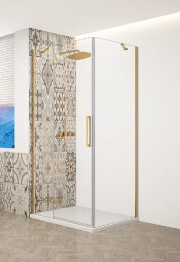 GELCO - TRINITY GOLD obdĺžnikový kút 900x800 ľavý, číre sklo, GT5690-80CL-G GT5690-80CL-G