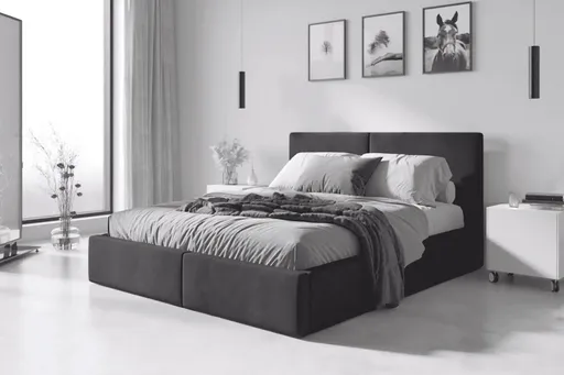 BMS Manželská posteľ HAILEY | bez matraca 140 x 200 cm Farba: Grafit