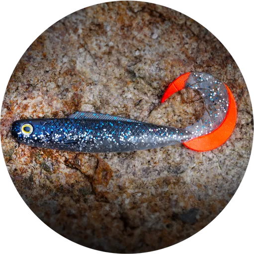 Redbass gumová nástraha twister kixter super natur rt uv - xs 45 mm