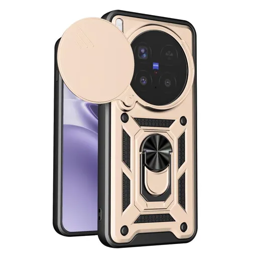 RING CAMERA Kryt s držiakom pre Vivo X300 Pro zlatý