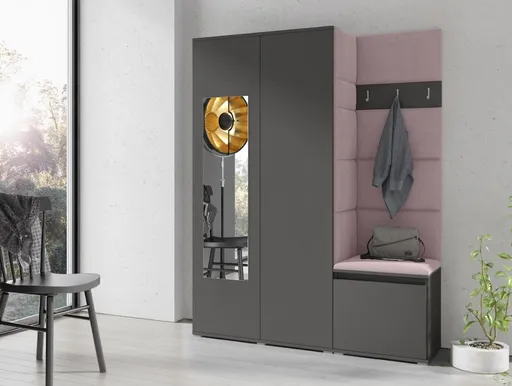 ArtPK Predsieň AMY 11 | sivá so zrkadlom farebné prevedenie: Trinity 19