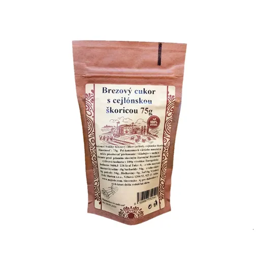 NAJTELO Škoricový brezový cukor s cejlónskou škoricou 75 g