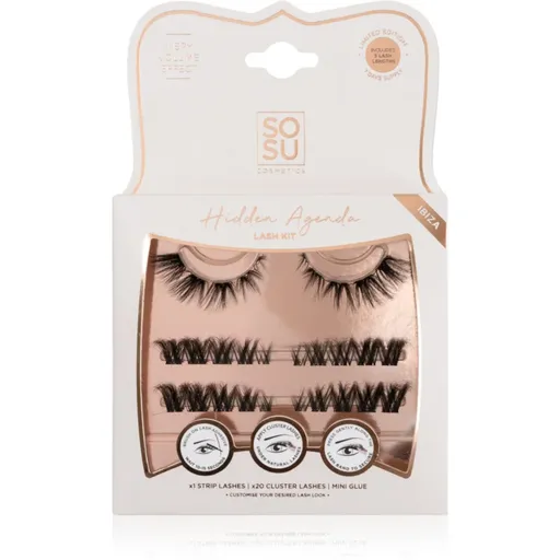 SOSU Cosmetics Hidden Agenda Lash Kit umelé mihalnice Ibiza 1 ks