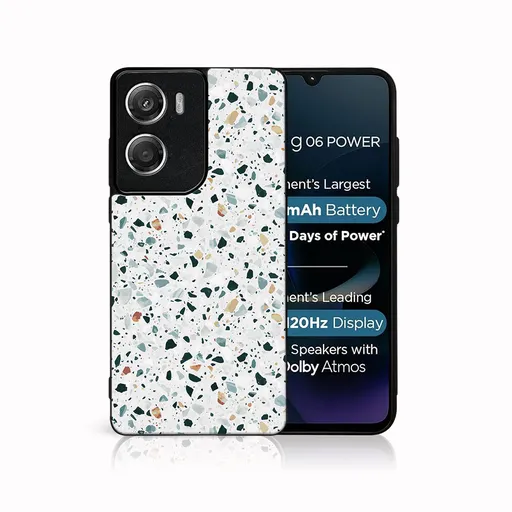 MY ART Ochranný kryt pre Motorola Moto G06 / G06 Power GREY TERRAZZO (163)