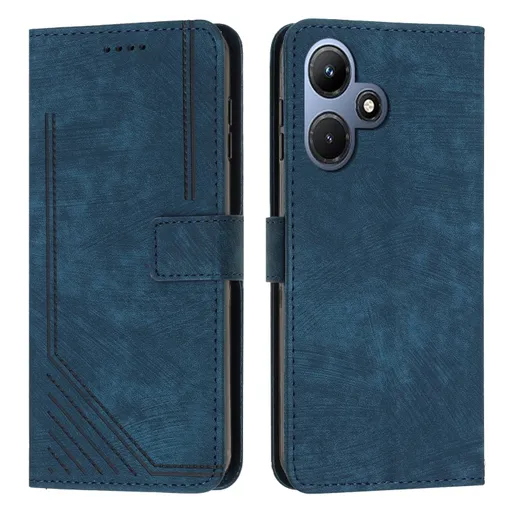 STRIPE Peňaženkové puzdro s remienkom Infinix Hot 30i modré