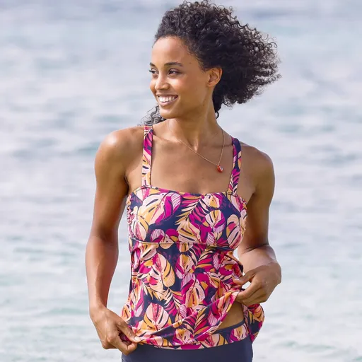 Plavkový tankiny top Baracoa s potlačou pre ženy po operácii prsníka