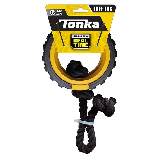TONKA Hračka pre psov gumové mega ťahadlo s lanom a vložkou 38 cm