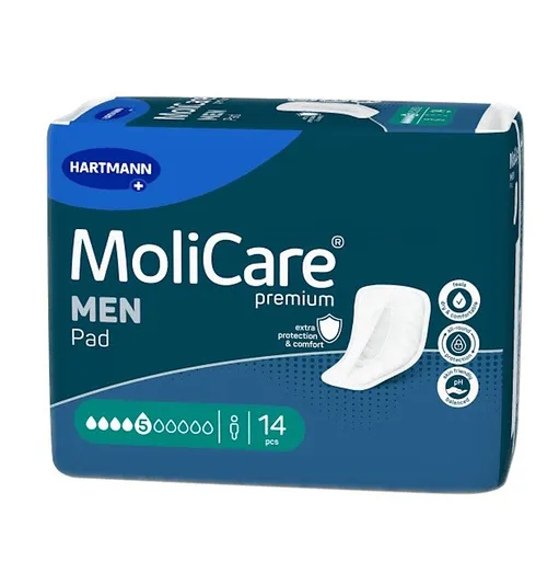 MOLICARE Men inkontinenčné vložky 5 kvapiek 14 kusov