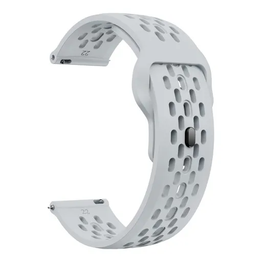 AIRY Univerzálny silikónový remienok pre hodinky so šírkou 20mm svetlošedý