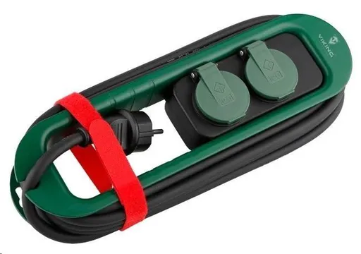 Viking sieťová predlžovacia zásuvka R247, 2x AC 230V, IP44, dĺžka 4, 7 m