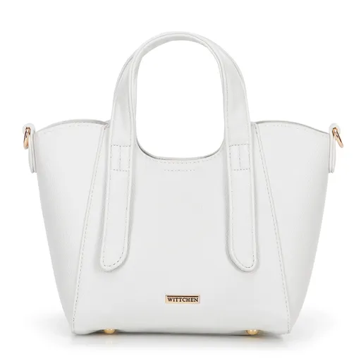 Dámske malé puzdro s odnímateľným vreckom sivobiela 100-4Y-214-0