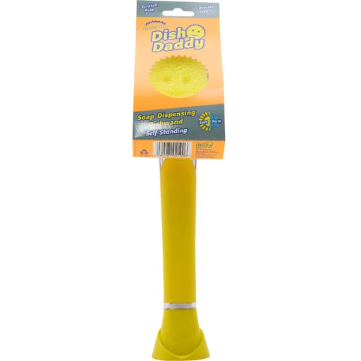 Scrub Daddy Dish Daddy hubka na umývanie riadu, srukoväťou a dávkovačom saponátu
