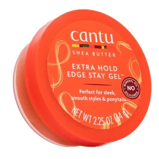 Cantu Shea Butter Firm Hold Edge Stay Gel gel na vlasy na vytvorenie dokonalých vrkôčikov 64 g