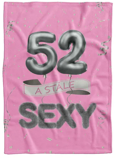 Deka Stále sexy – Ružová (vek: 52, Podšitie baránkom: NE)