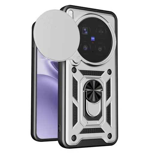 RING CAMERA Kryt s držiakom pre Vivo X300 Pro strieborný