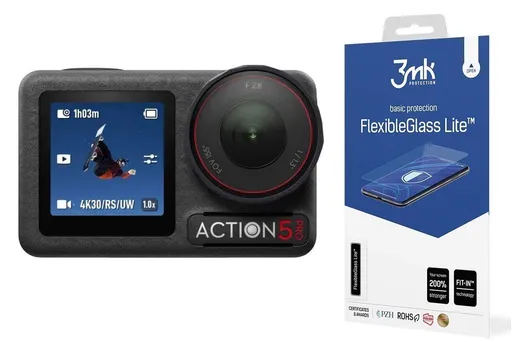 3mk Cam Protection pre DJI Osmo Action 5 Pro (2x displej + 1x objektív)