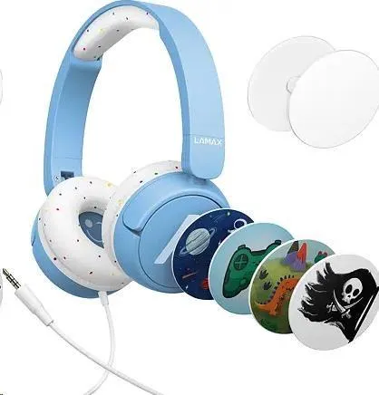 LAMAX SoundKid1 - náhlavné slúchadlá - modrá