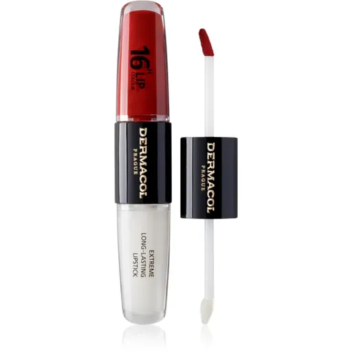 Dermacol 16H Lip Colour dlhotrvajúci rúž a lesk na pery odtieň 20 Secret Lovespell 2x4 ml
