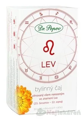 Dr. Popov Bylinný čaj LEV 20 x 1,5 g