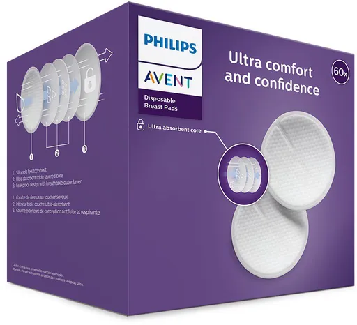 Philips AVENT Prsné vložky jednorazové 60 ks (8710103845805)