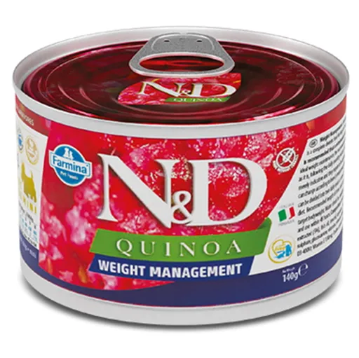 N&D Quinoa Weight Management Lamb & Brocolli Mini pre malé plemená psov 140 g