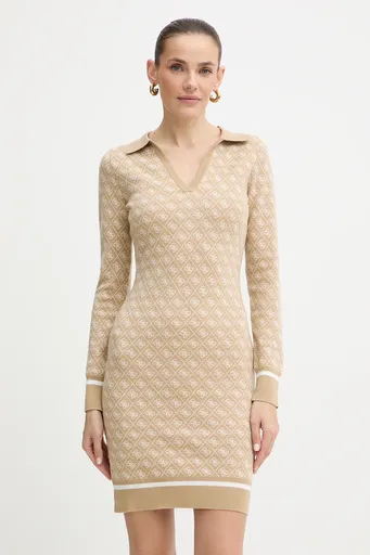 Šaty s prímesou vlny Guess AUBREY