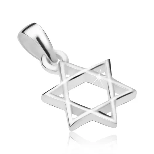 Prívesok zo striebra 925, Dávidova hviezda