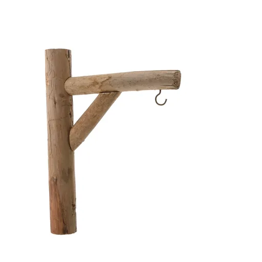 Drevený nástenný hák hnedá, 30 cm