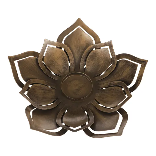 Kovový svietnik Floracion, 27 x 25 x 4 cm