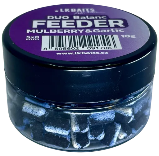 Lk baits duo balanc feeder 5x8 mm 10 g - mulberry a garlic
