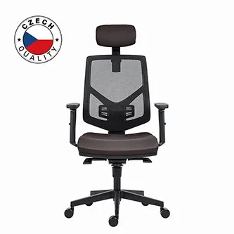 Powerton ERGO TINA Kancelářské ergonomické křeslo, Šedé