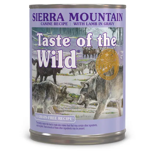 TASTE OF THE WILD Sierra Mountain konzerva pre psov 390 g