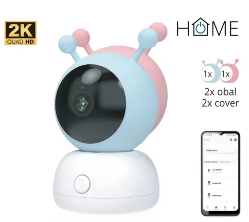 iGET HOME Camera CS2 Baby - bezdrôtová kamerová 2K opatrovateľka, 2 obaly v balení, detekcia plaču