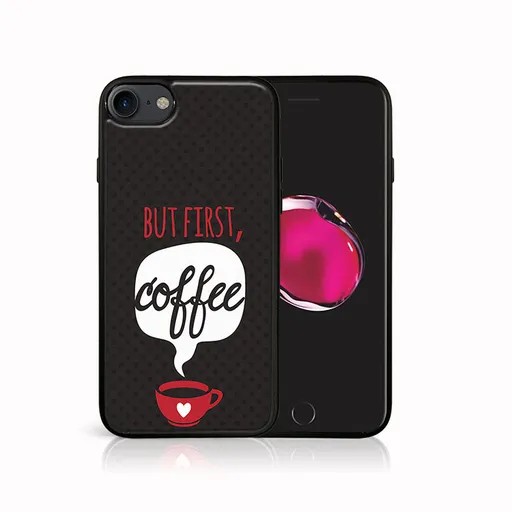 MY ART Ochranný kryt Apple iPhone SE 2022 / 2020 / 7 / 8 COFFEE (056)