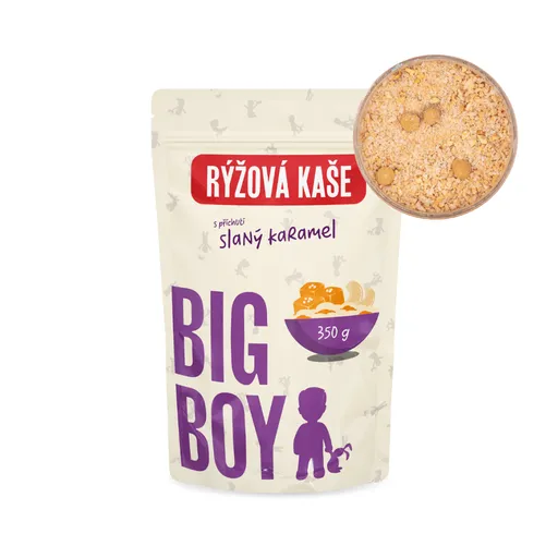 BIG BOY Ryžová kaša sweet and salty s príchuťou slaného karamelu 350 g
