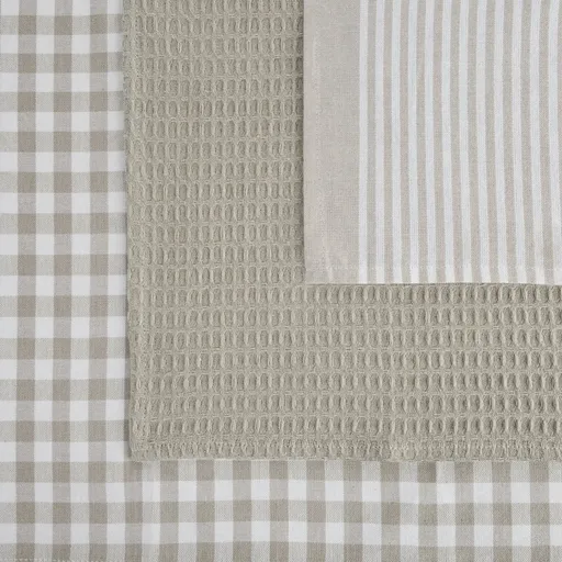 ArtFir Sada kuchynských utierok LUCY | béžová/biela 50 x 70 cm