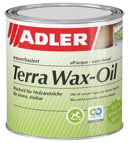 ADLER TERRA WAX-OIL - Ekologický voskový olej na drevo v interiéri farblos (bezfarebná) 0,75 L