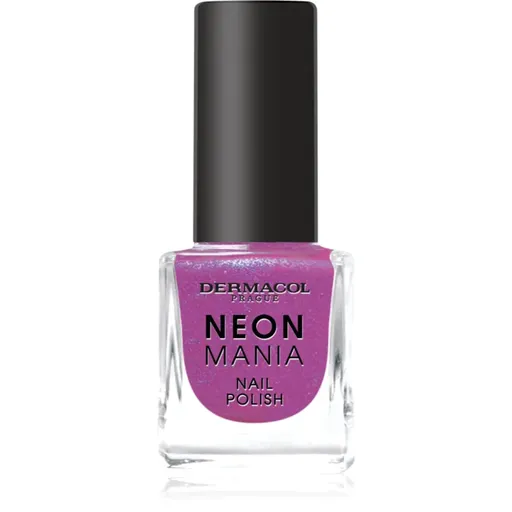 Dermacol Neon Mania lak na nechty odtieň 3 Purple Pulse 5 ml