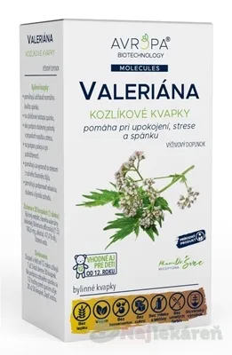 Avropa Valeriána Kozlík bylinné kvapky 50 ml