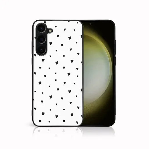 MY ART Ochranný kryt pre Samsung Galaxy S25 FE BLACK HEARTS (167)