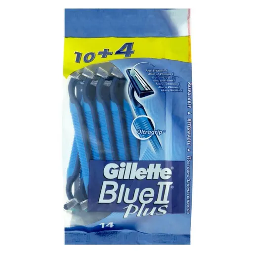 GILLETTE Blue II Plus holítko 10 + 4 ks