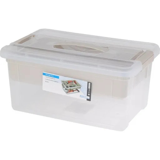 Storage Solutions Plastový úložný box s vložkou 9 l, 35 x 23 x 17 cm
