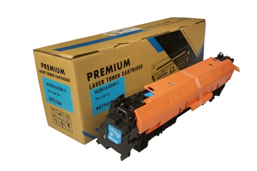 Kompatibilná tonerová náplň W2001A, 658A, 6000 listov pre tlačiarne HP (Orink white box), azurová