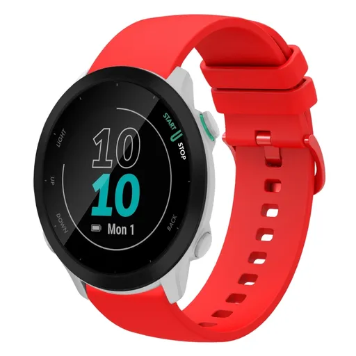 SILICONE Vymeniteľný remienok pre Garmin Forerunner 55mm červený