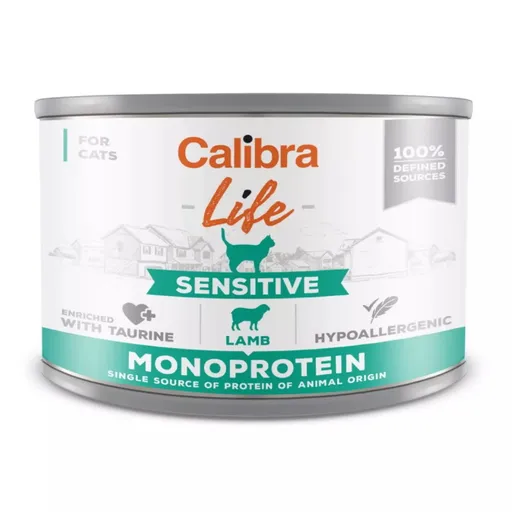 CALIBRA Life Konzerva Sensitive Lamb pre mačky 200 g