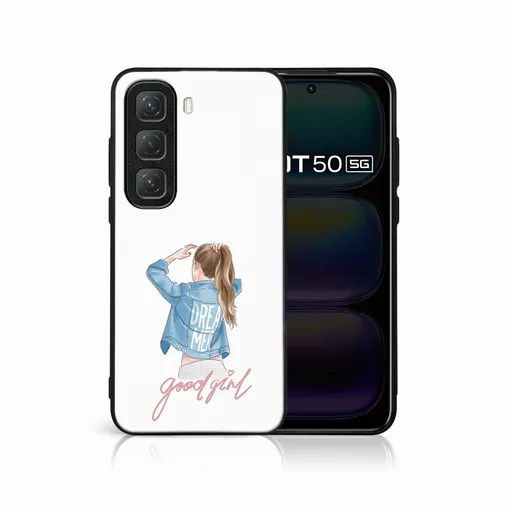 MY ART Ochranný kryt pre Infinix Hot 50 GOOD GIRL (130)