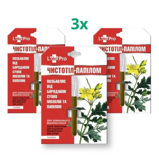 Zvýhodnený set: 3x Balzam "Čistoteľ" s lastovičníkom na otlaky, bradavice a papilómy - 1,2 ml - LekoPro